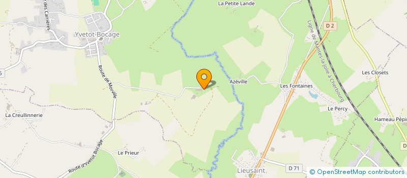 localisation de l'entreprise EARL LA GRAND'LONDE à YVETOT-BOCAGE