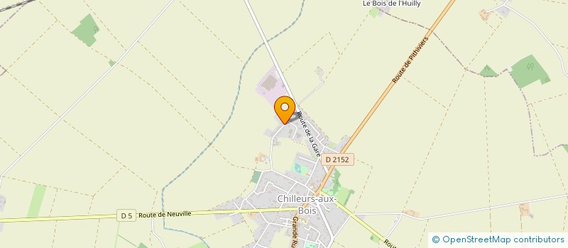 localisation de l'entreprise EARL LA GRANDE GERVAISE à CHILLEURS-AUX-BOIS