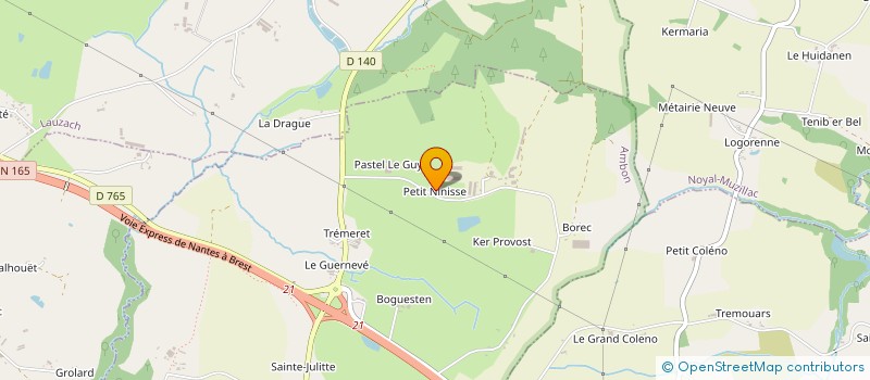 localisation de l'entreprise EARL LA GRANDE LANDE  AMBON