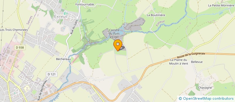 localisation de l'entreprise EARL LA GRANDE NASLIERE  EXIREUIL