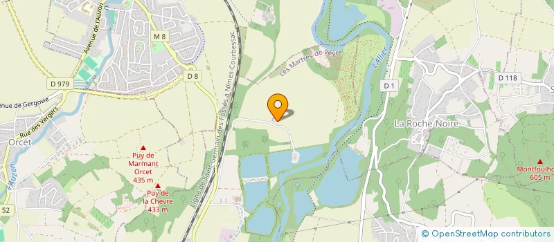 localisation de l'entreprise EARL LA GRANDE VAURE  LES MARTRES DE VEYRE