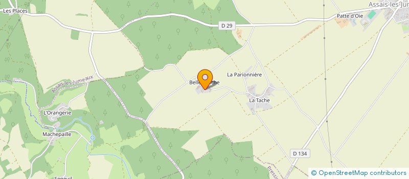 localisation de l'entreprise EARL LA GRANDE VERSENNE à ASSAIS-LES-JUMEAUX