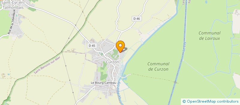 localisation de l'entreprise EARL LA GRENOUILLERE  CURZON