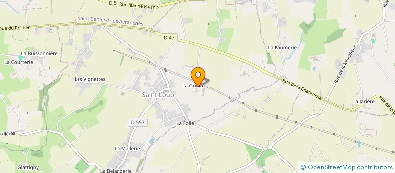 localisation de l'entreprise EARL LA GRIMAUDIERE à SAINT-LOUP