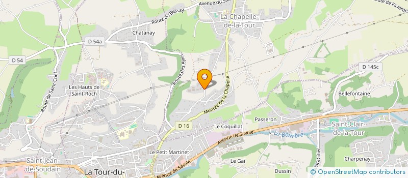 localisation de l'entreprise EARL LA GUERRETIERE  LA CHAPELLE-DE-LA-TOUR