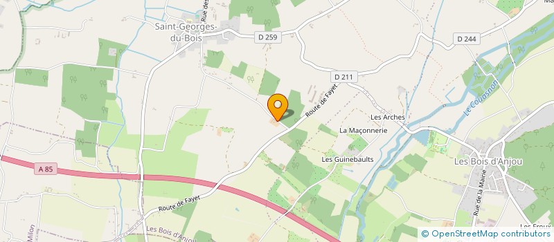 localisation de l'entreprise EARL LA GUIBERDIERE à LES BOIS D'ANJOU