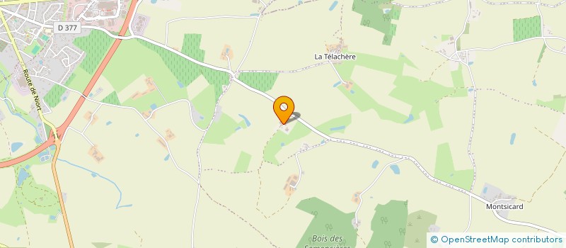 localisation de l'entreprise EARL LA HAUTE CORMIERE à LYS-HAUT-LAYON