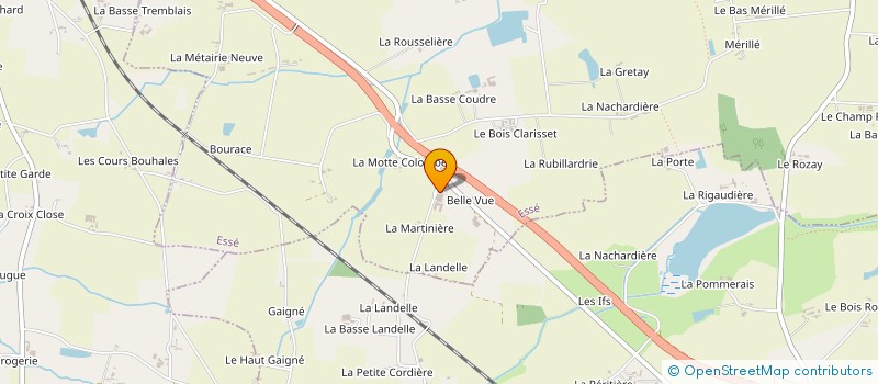 localisation de l'entreprise EARL LA HAUTE COUDRE  ESSE