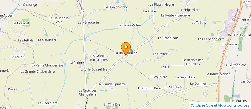 localisation de l'entreprise EARL LA HAUTE VALLEE à DOMALAIN