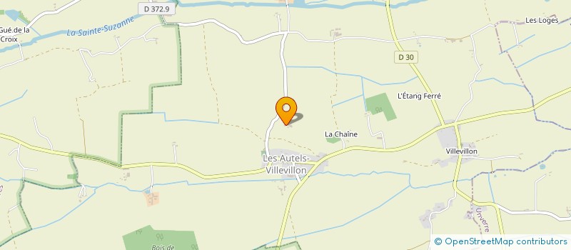 localisation de l'entreprise EARL LA HELLIERE à LES AUTELS-VILLEVILLON