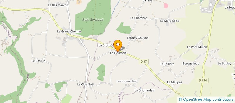 localisation de l'entreprise EARL LA HEUSSAIE  SAINT-POTAN