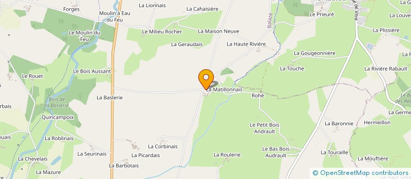localisation de l'entreprise EARL LA JANVRIE à BALAZE
