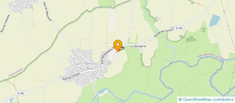 localisation de l'entreprise EARL LA JARDINIERE  SAINT-BENOIST-SUR-MER