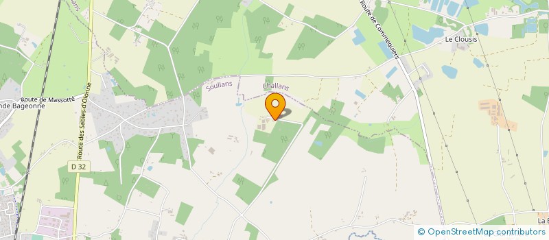 localisation de l'entreprise EARL LA JARRIETTE à SOULLANS