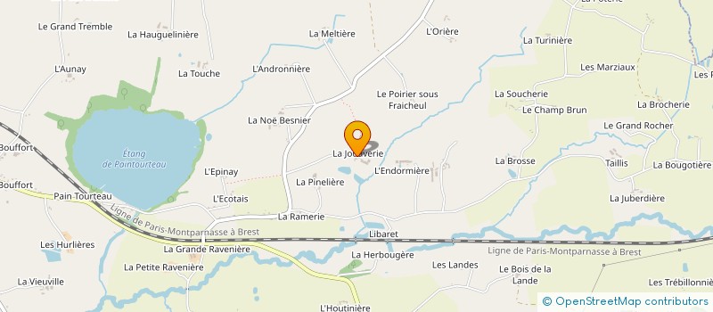 localisation de l'entreprise EARL LA JOUAVRIE à ERBREE