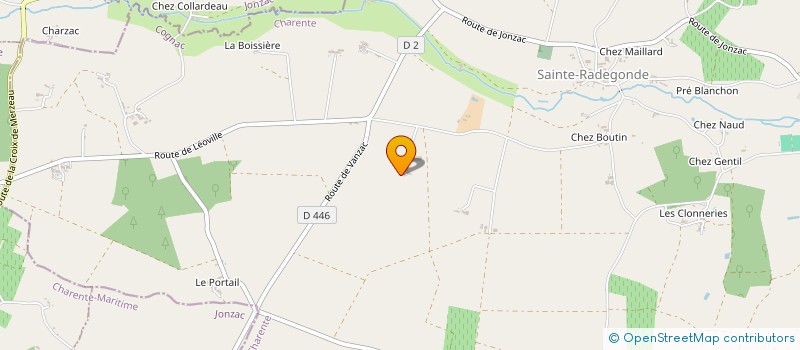 localisation de l'entreprise EARL LA LAITIERE à BAIGNES-SAINTE-RADEGONDE