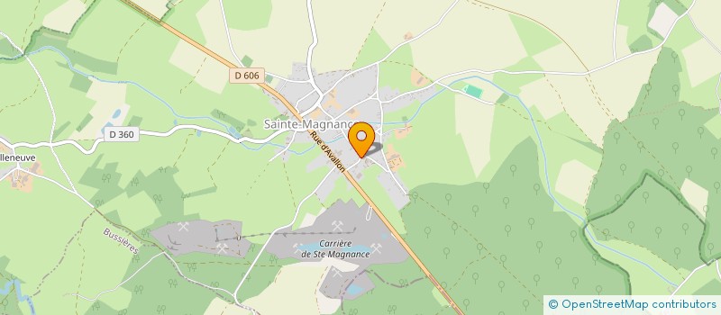 localisation de l'entreprise EARL LA LAITIERE à SAINTE-MAGNANCE