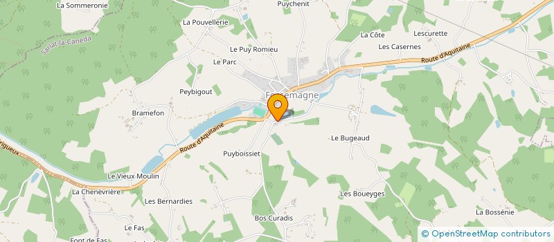 localisation de l'entreprise EARL LA LANDE DES ORMEAUX à AJAT