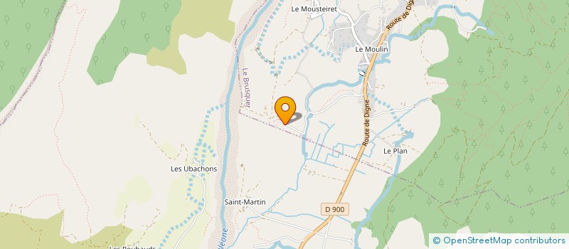 localisation de l'entreprise EARL LA LAUNE  LE BRUSQUET