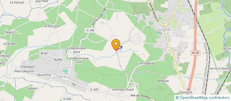 localisation de l'entreprise EARL LA LIMOUSINE DE GABAYE  CEZAC