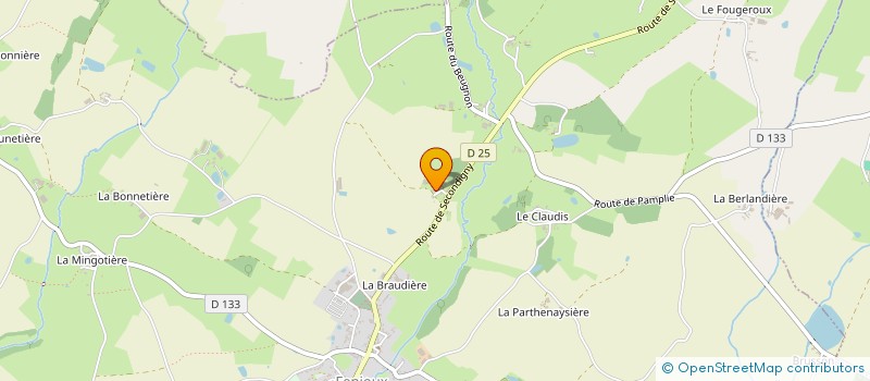 localisation de l'entreprise EARL LA LIMOUZINIERE à FENIOUX