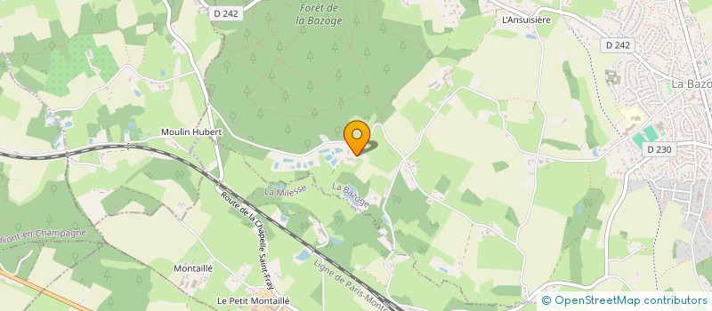 localisation de l'entreprise EARL LA LUARDIERE à LA BAZOGE