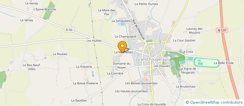 localisation de l'entreprise EARL LA MACHETAIS  GRAND-FOUGERAY