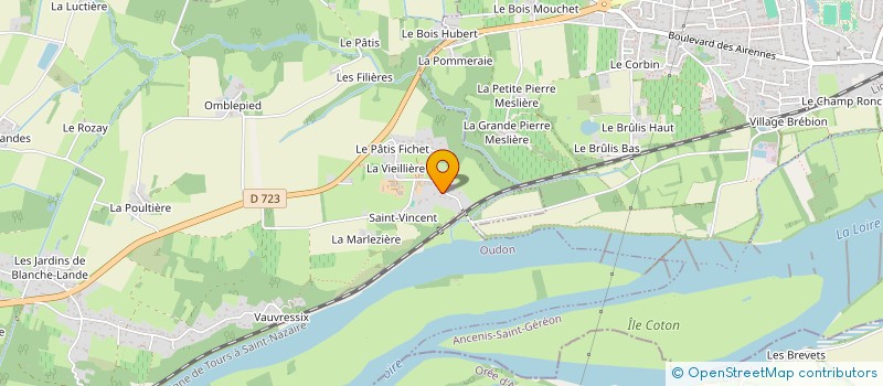 localisation de l'entreprise EARL LA MACRIERE  OUDON