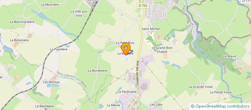 localisation de l'entreprise EARL LA MALTIERE à SAINT-LAURENT-SUR-SEVRE