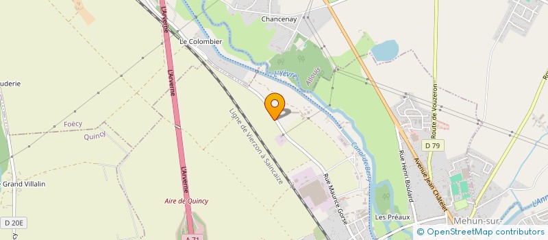 localisation de l'entreprise EARL LA MARIE  MEHUN-SUR-YEVRE