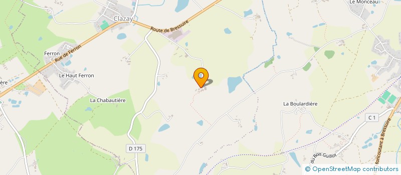 localisation de l'entreprise EARL LA MARTELIERE  BRESSUIRE