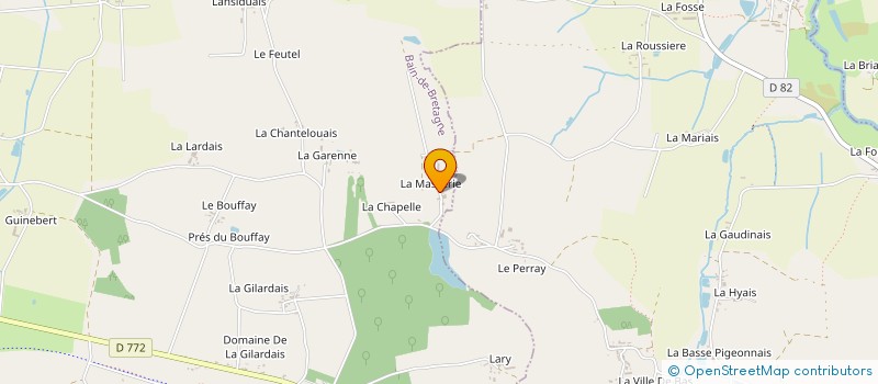 localisation de l'entreprise EARL LA MASSERIE à BAIN-DE-BRETAGNE