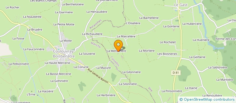 localisation de l'entreprise EARL LA MENATRIERE à NOUES DE SIENNE