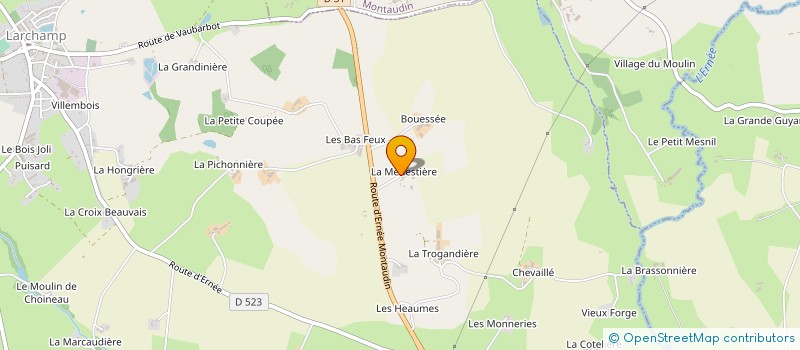 localisation de l'entreprise EARL LA MENESTIERE à LARCHAMP