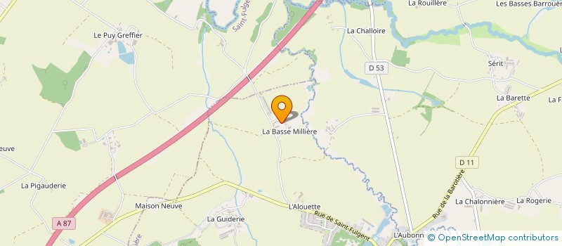 localisation de l'entreprise EARL LA MILIERE à MESNARD-LA-BAROTIERE