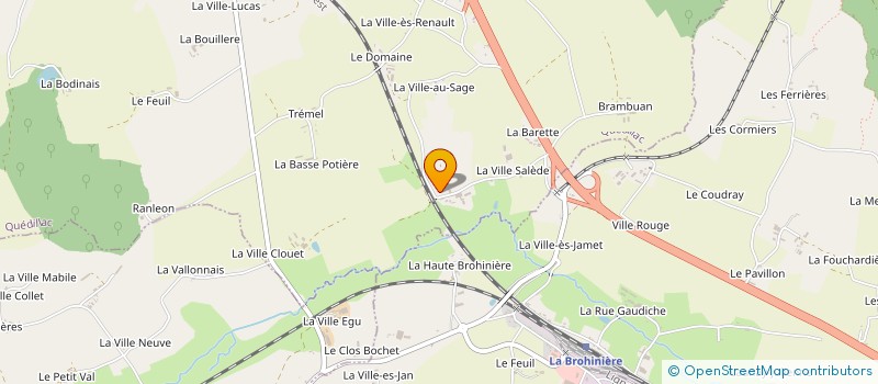 localisation de l'entreprise EARL LA MORICHAIS  QUEDILLAC