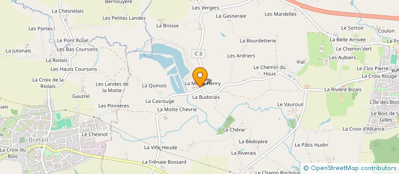 localisation de l'entreprise EARL LA MOTTE HENRY à SAINT-GILLES