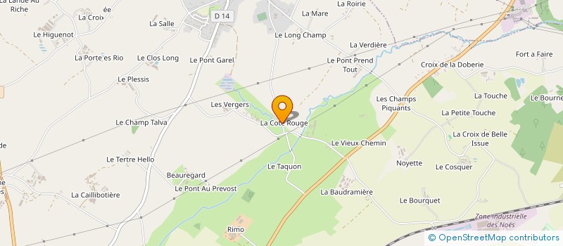 localisation de l'entreprise EARL LA MOTTE ROUGE à HENANSAL