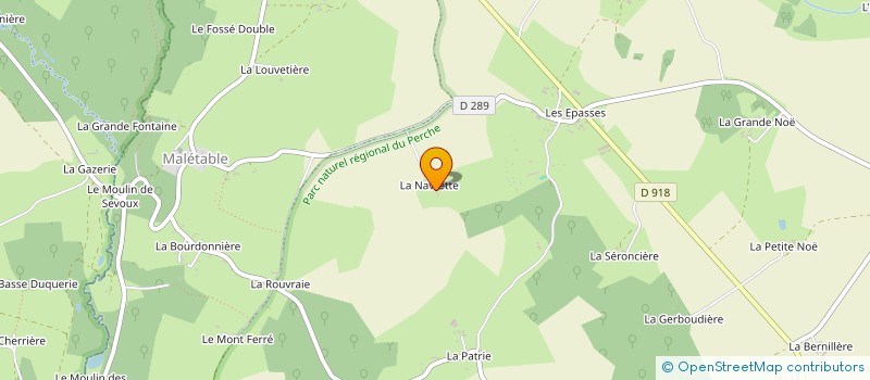 localisation de l'entreprise EARL LA NAVRETTE à LONGNY LES VILLAGES