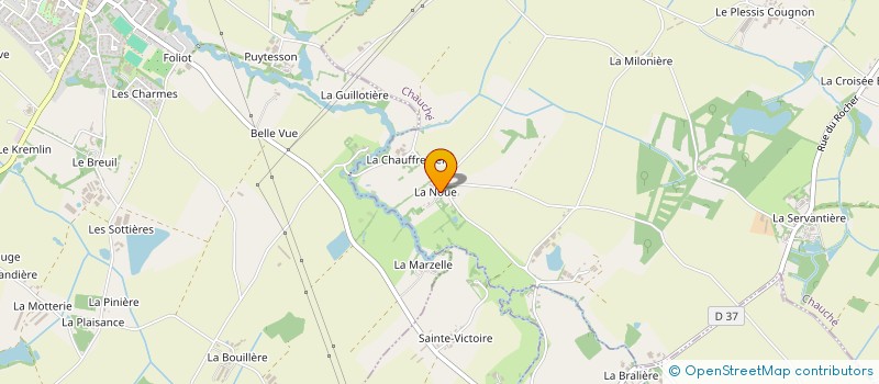 localisation de l'entreprise EARL LA NOUE à CHAUCHE