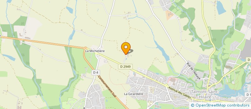 localisation de l'entreprise EARL LA NOUE MARTIN à TALMONT-SAINT-HILAIRE