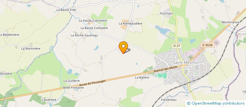 localisation de l'entreprise EARL LA PARILLIERE à SAINT-MESMIN