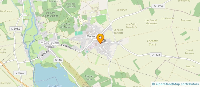 localisation de l'entreprise EARL LA PAYSANNERIE à MEZIERES-EN-DROUAIS