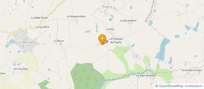localisation de l'entreprise EARL LA PENAUDERIE à MONCOUTANT-SUR-SEVRE