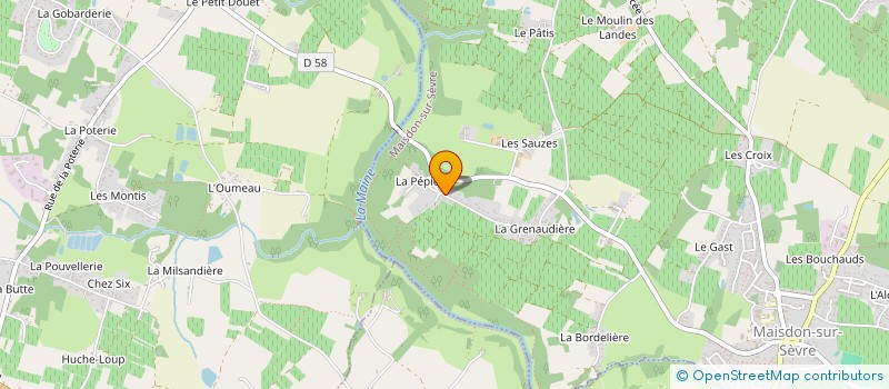 localisation de l'entreprise EARL LA PEPIERE à MAISDON-SUR-SEVRE