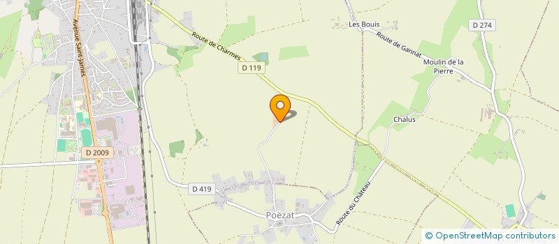 localisation de l'entreprise EARL LA PETITE MAISON  GANNAT