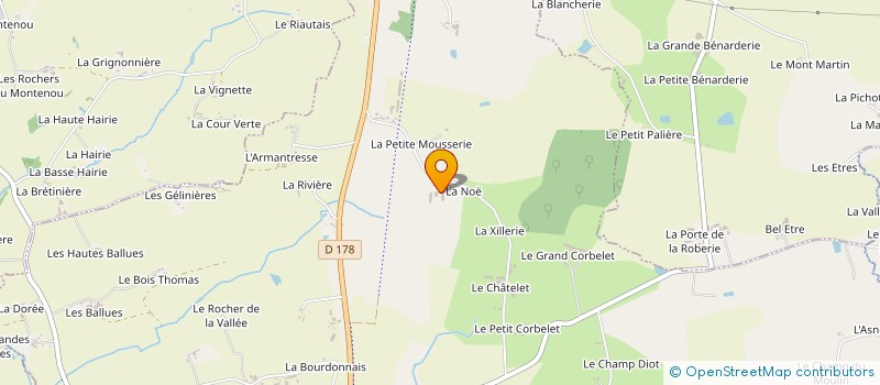 localisation de l'entreprise EARL LA PETITE NOE à VISSEICHE