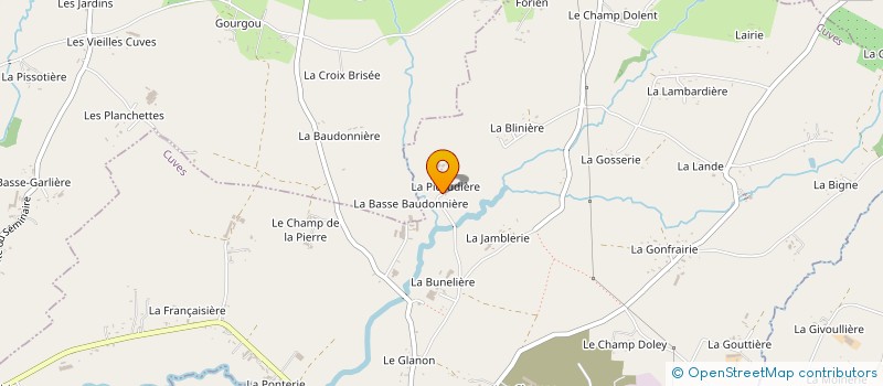 localisation de l'entreprise EARL LA PICAUDIERE à CUVES