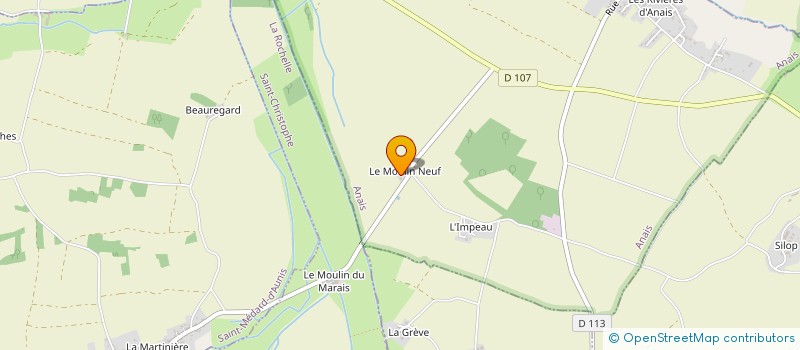 localisation de l'entreprise EARL LA PICHONNIERE à ANAIS