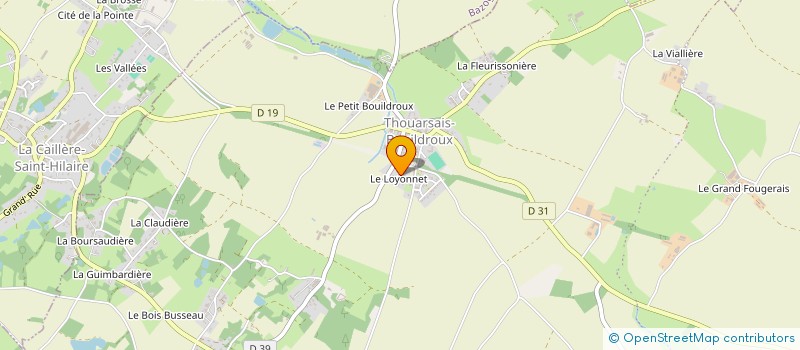 localisation de l'entreprise EARL LA PIERRIERE à RIVES-DU-FOUGERAIS